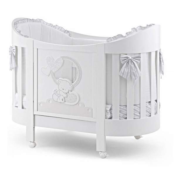 Овальная кровать Italbaby Love Oval Белый